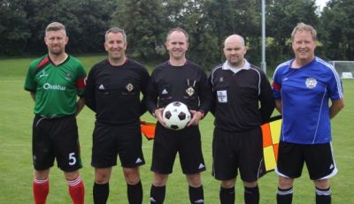 Team captains and officials prior to 1st match