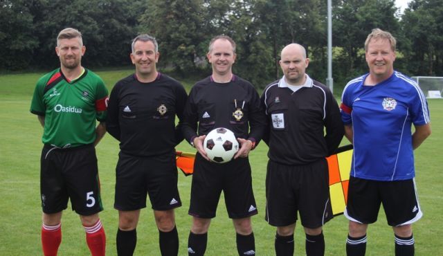 Team captains and officials prior to 1st match