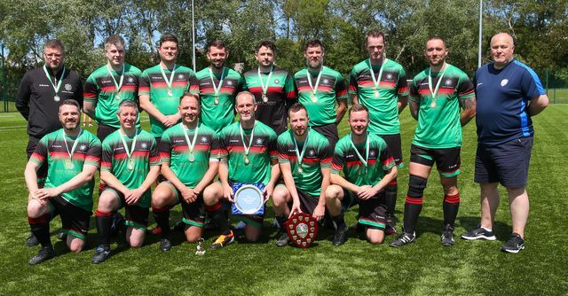 Vets team with trophy